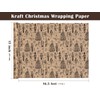 WRAPAHOLIC Nutcracker Kraft Christmas Wrapping Paper - Mini Roll -