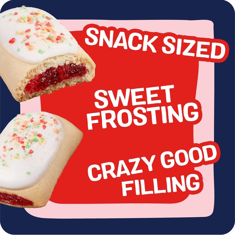 Pop-Tarts Baked Pastry Bites, Kids Snacks, School Lunch, Frosted Strawberry