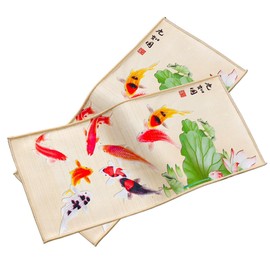 lovekazu Retro Chinese Style Placemats Table Mats Tea Towels 2 Pieces Microfiber (7)