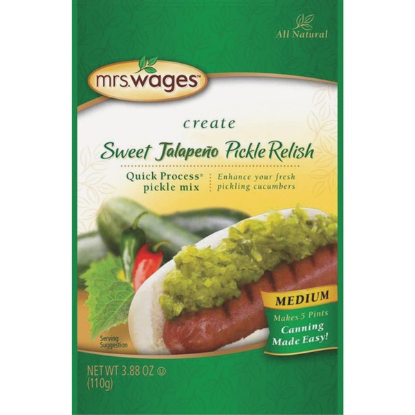PRECISION FOODS Mrs. Wages Quick Process Jalapeno Pickle Relish, 4 Ounce
