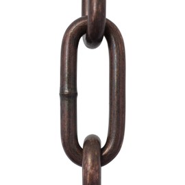 RCH Hardware CH-S59-06-AC-10 Steel Chandelier Chain, Antique Copper (10 Feet)