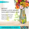 MODGY Expandable Flower Vase, Plastic Decorative Modern Foldable Printed Vases