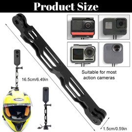 MoK Camera Extension Arm, Headset Extension Arm, GoPro Accessories Helmet Extender, Aluminum Alloy Extension Arm for Gopro Hero 8/7/6/5/4/3 and Action Camera