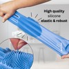 Bubble Hands Dog Washing Gloves with Bristle Scrubbers, Reusable Silicone