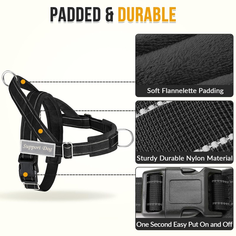 AUTOWT No Pull Dog Harness for Medium Large Dog, Tactical
