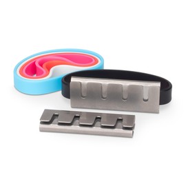 Disc Safe Polishing Disk Holder, Holds Four Discs for Fast Change Out, Includes Two Holders & Five Assorted Color Grip Bands