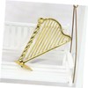 HEMOTON Mini Harp Toy Models Doll House Stringed Instrument Harp