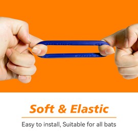 [5 Packs] Baseball Bat Grip Choke Up Rings for Youth Baseball Softball Teeball Tball Bat Choke Up Ring Bat Knob Baseball Bat Accessories - Blue