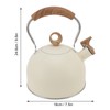 2.5 Liter Whistling Tea Kettle Stainless Steel Teapot with Handle