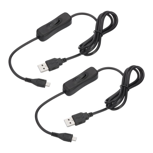 PATIKIL 3.28ft USB Extension Cable with on Off Switch, 2pcs