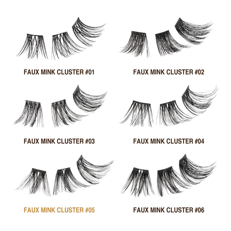 VLuxe Extended False Eyelashes Faux Mink Featherlight Reusable Artificial Eyelashes