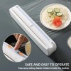 Enjoycoo Plastic Wrap Dispenser With Cutter, Reusable Cling Film Dispenser,