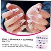 BIUDECO Elegant Manicure Sequins Decals Natural Shell Nail Gems for