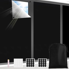 Portable Blackout Curtains, 40" x 57" Blackout Shades, 100% Portable Blackout Blinds for Any Window, Temporary Blackout Shades for Baby Nursery, Bedroom or Travel Use