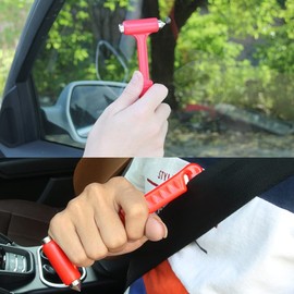 JLEivvi 2 PCS Car Window Breaker Multifunctional Car Safety Hammer 2-in-1 Emergency Escape Tool with Emergency Seat Belt Cutter and Window Breaker Car Emergency Kit for Car