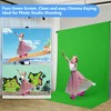 HEMMOTOP Green Screen Backdrop, 5x6.5 ft Photography Chroma Key Greenscreen