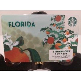 STARBUCKS CARD 2018 "FLORIDA ORANGE TREE" PLASTIC~MUST HAVE CARD   SALE PRICE