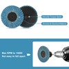 SUNJOYCO 40PCS 2 Inch Flap Disc Set with 1/4 Shank