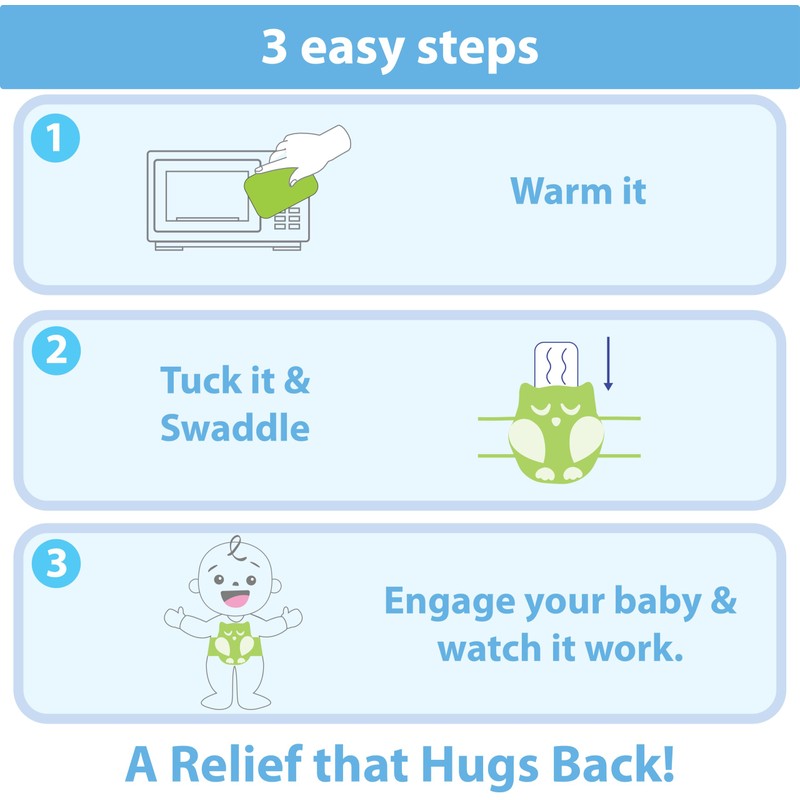 Baby Colic, Gas and Upset Stomach Relief, Baby Heated Tummy
