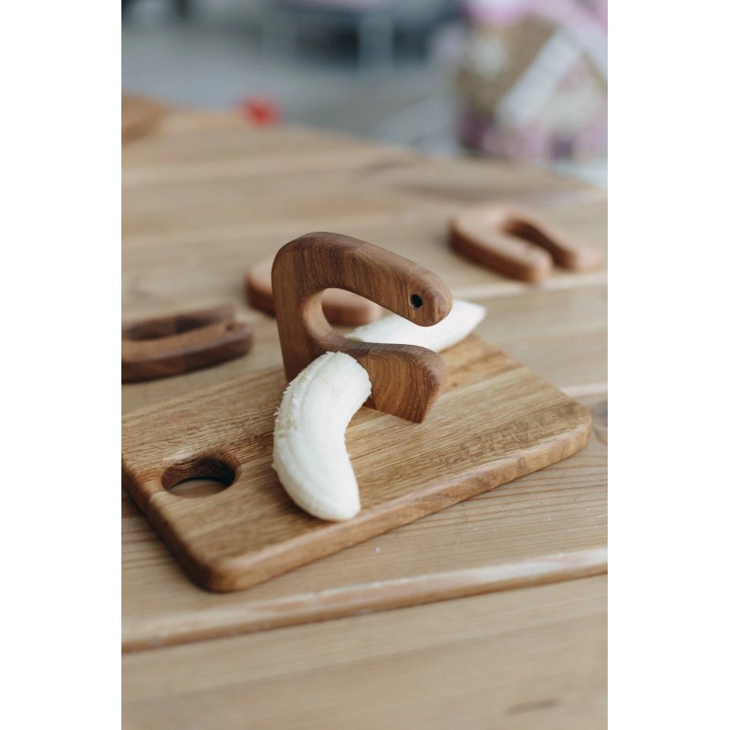 OlivkaWood Wooden Safe Toddler Knife for Kids Montessori Toy Utensils