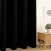 CUCRAF Pure Black Blackout Curtains 96 inch Length 2 Panels