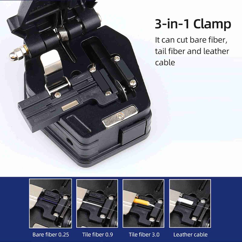 Optical Fiber Cleaver High Precision Automatic Rebounding Fiber Cutter Tool