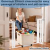 41" Extra Tall Indoor Dog Gate,30-49.2" Wide Heavy Duty Pet