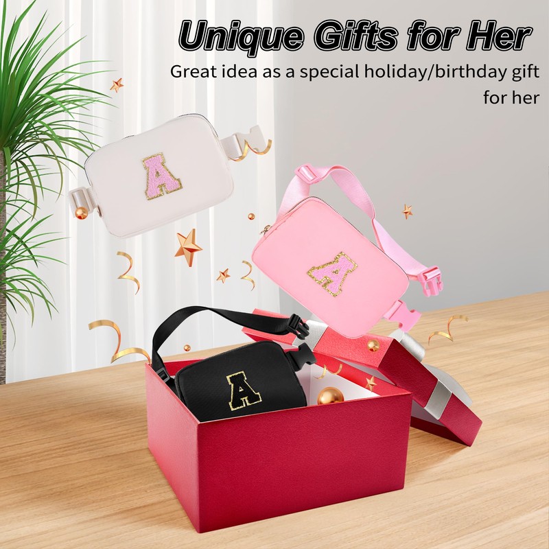 Riñonera para niñas y mujeres, bandolera para cintura personalizada, Negro