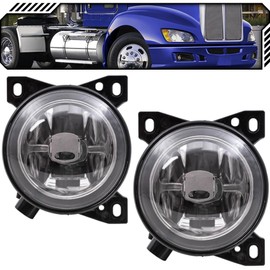EPIC LIGHTING Halogen Replacement Spec Fog Lights Compatible with KENWORTH PETERBILT 08-19 T660 13-20 579 11-16 587 [ KW2592100 P541062100 ] Pair