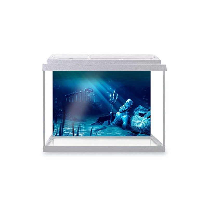 DV DESIGN Aquarium Fish Tank Background 32x21 cm - Atlantis