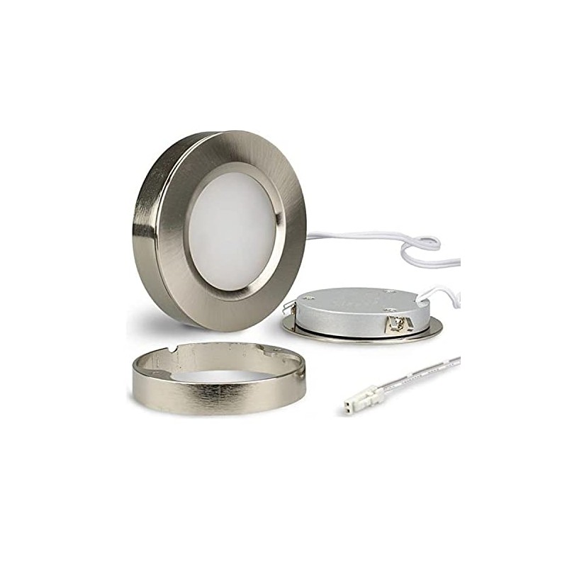 IsoLED Sys-Slim LED Recessed and Under-Unit Light, Silver, 3 W,