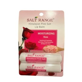 Salt Range Moisturizing Lip Care Himalayan Pink Salt Lip Balm for Dry and Chapped Skin, .15 oz, 4.3 g (Pack of 2) (Rose)