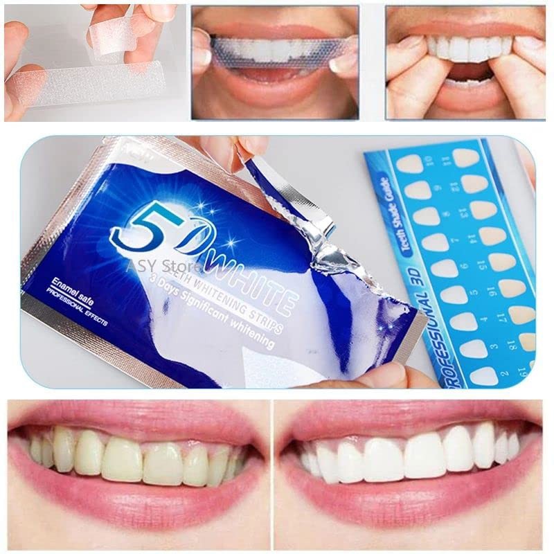 AIMALL 5d Teeth Whitening Strips Pro Safe White Tooth Clean