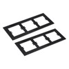 sourcing map Switch Surround Plate Wall Panel Decoration Three Gang