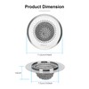 Wokdada Reversible Kitchen Sink Strainer, Easy-to-Clean 304 Stainless Steel Sink