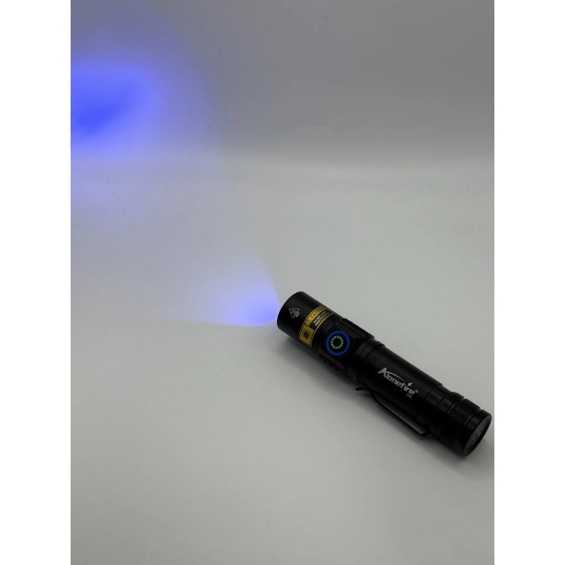 Quittie Outfitters 365nm uv flashlight rechargeable usb c