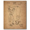 Golf Patent Wall Art Prints - Set of 6 Photo