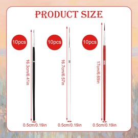 30pcs Tiny Detail Paint Brushes, Fine Paint Brush with tiny Paint Brush Small Liner Tip Paint Brush Mini Tiny Miniature Tiny Brushes for Crafts Watercolor Acrylics Oil Face Art Miniature Painting