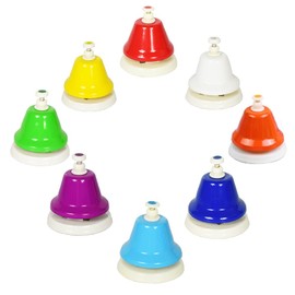 ENNBOM Desk Bell 8 Notes Music Percussion Instrument - Diatonic Hand Bell for Musical Teaching