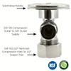 REVALVED Angle Stop Valve 5/8" OD (1/2" Nominal) Compression x