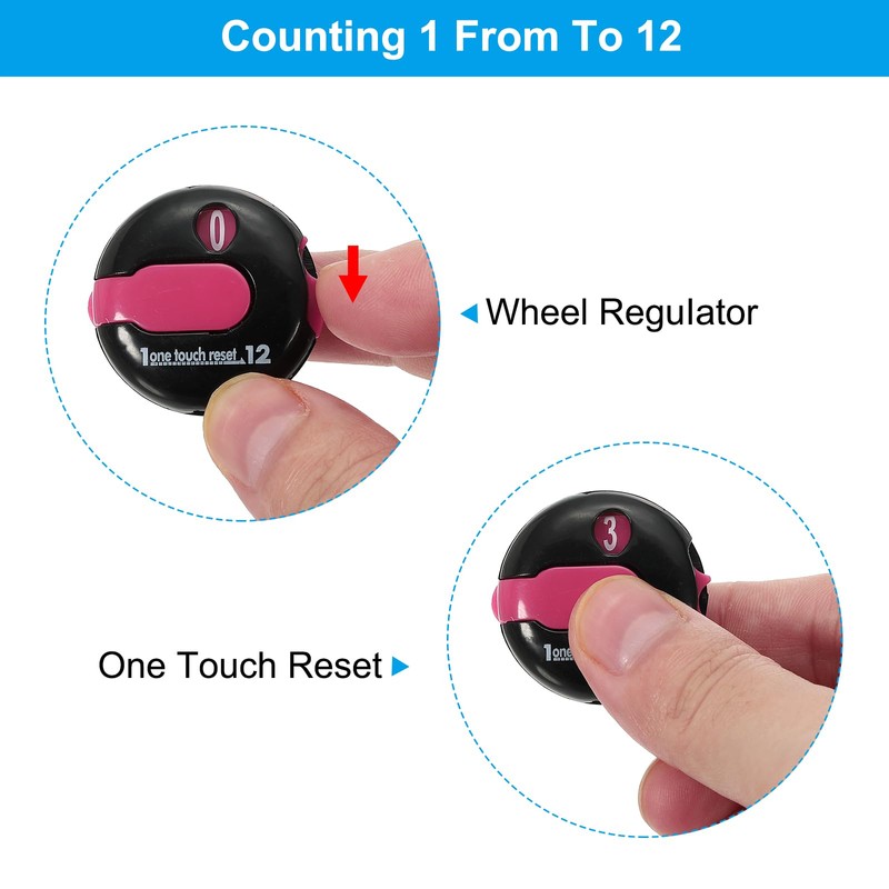 PATIKIL Golf Score Counter, Mini Golf Shot Stroke Attachment Counter