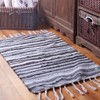 Yewader Chindi Rug Reversible Rag Rug Hand Woven Floor Mat