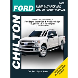 Haynes Chilton Ford Super Duty Pick-Ups (2017-2021) Repair Manual, Full Color, Step-by-Step Instructions, Photos, Wiring Diagrams