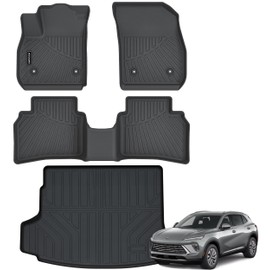 Floor Mats for 2021-2024 Buick Envision with Cargo Liner All Weather TPE Protection Floor Liners Full Set with Trunk Mat for 2021 2022 2023 2024 Buick Envision Accessories