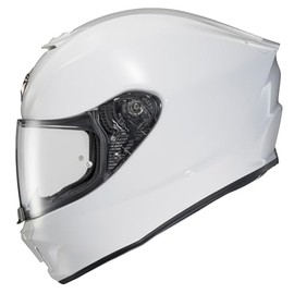 ScorpionEXO R330 Full Face Motorcycle Helmet with Pinlock Ready Shield Bluetooth Ready Speaker Pockets DOT ECE Approved Solid (White - 2X-Large)