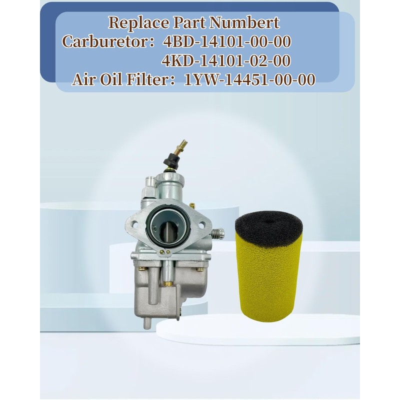 Carburetor Carb Kit Fit for Yamaha Timberwolf YFB 250 TFB250