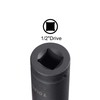 sourcing map 1/2-Inch Drive 18mm 12-Point Deep Impact Socket, CR-MO