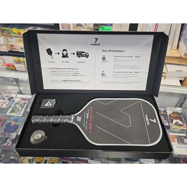 Pickleball Paddle with T700 Raw Carbon Fiber Surface & 16Mm