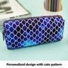 LParkin Mermaid Large Capacity Canvas Pencil Case Pen Bag Pouch