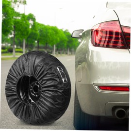 ULTECHNOVO 9944a Car Spare Tire Cover Protector for Suvs Trucks and Rvs Dirtproof and Splashproof Design Black Storage Bag for Spare Tires s